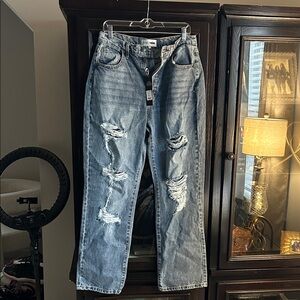 Distressed Blue Jeans for Women